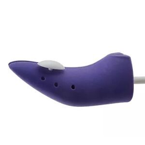 Set of 2 Flocked Boot High Heel Shoe Stretchers by Lori Greiner Purple NWOT